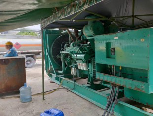 多台大功率发电机组为海螺水泥供应电力